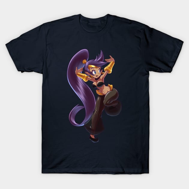 Shantae - black T-Shirt by Martinuve